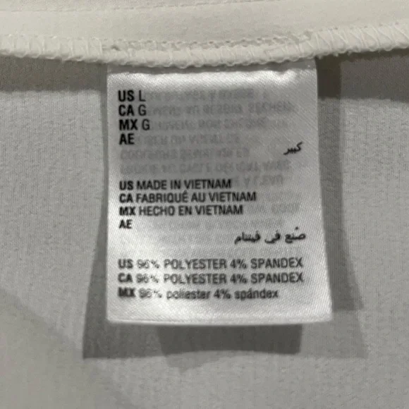 Alfani Soft White Open Front Draped Blazer | Size L - Picture 14 of 16